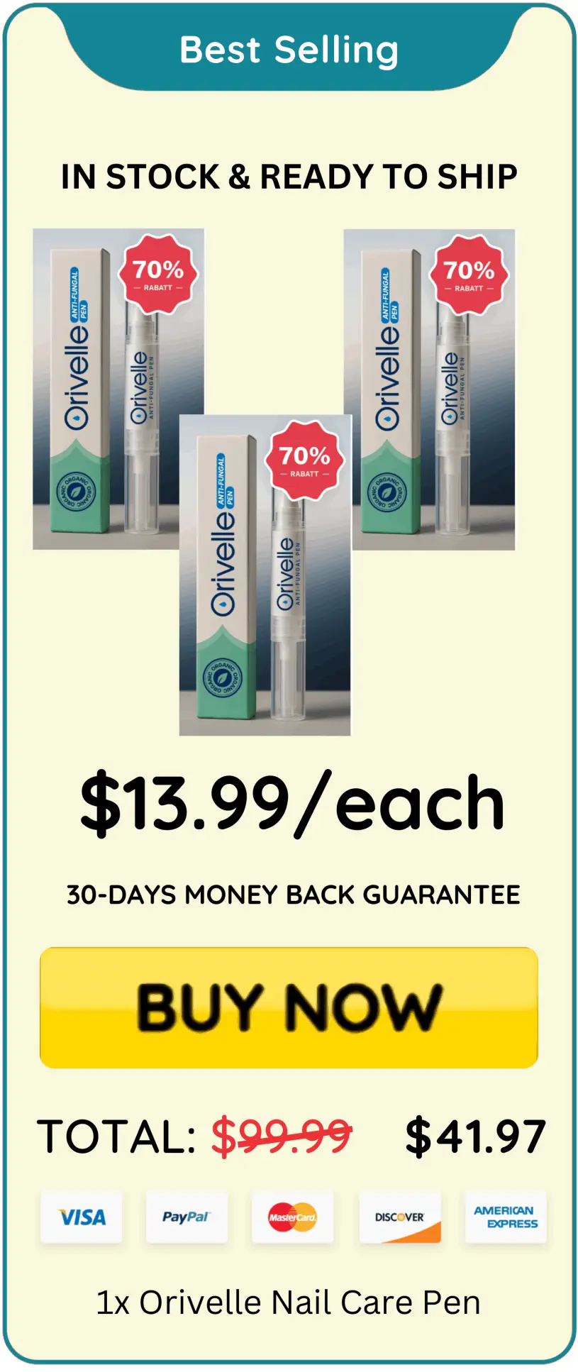 orivelle package price 